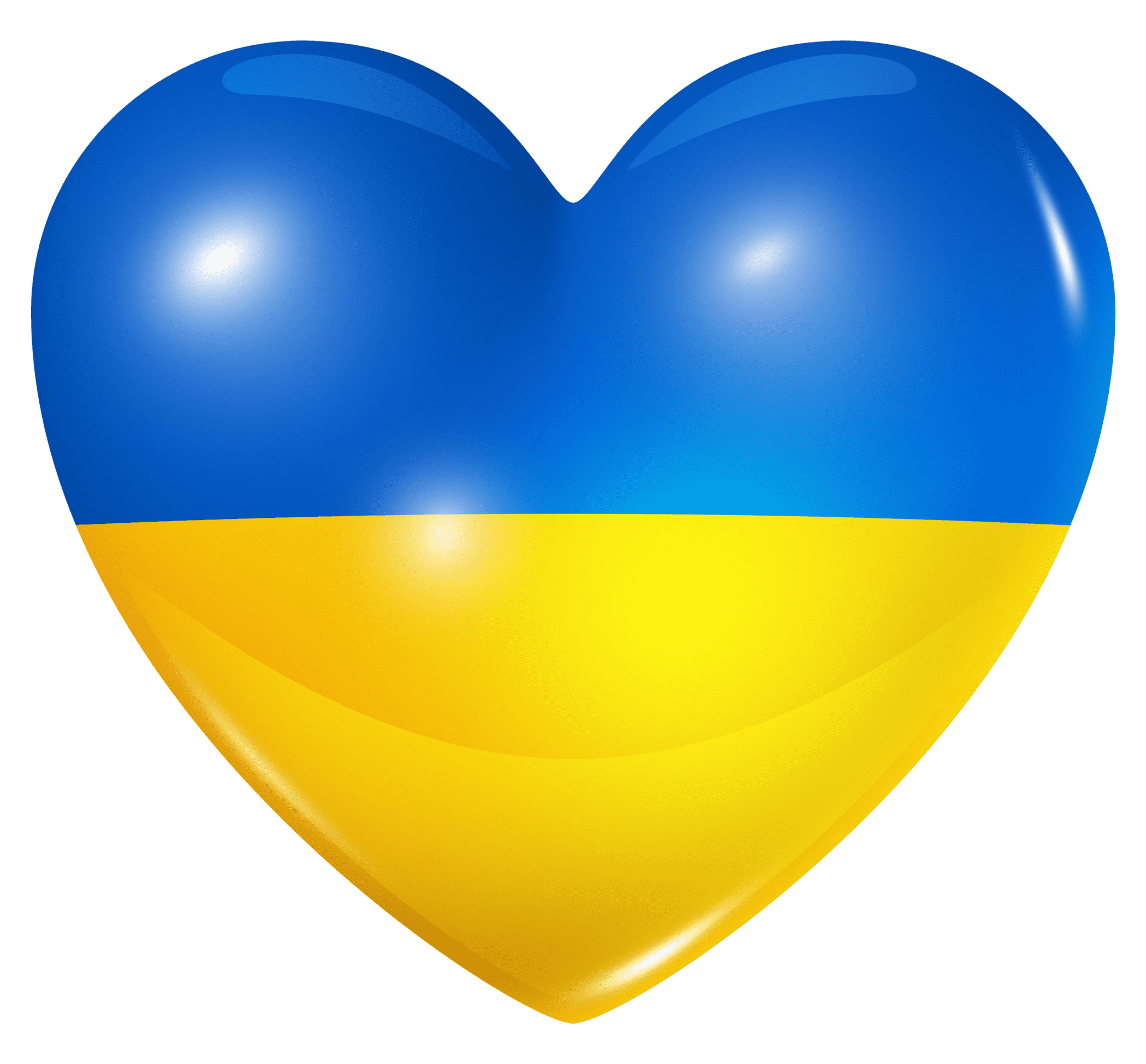 پرچم اوکراین قلبی