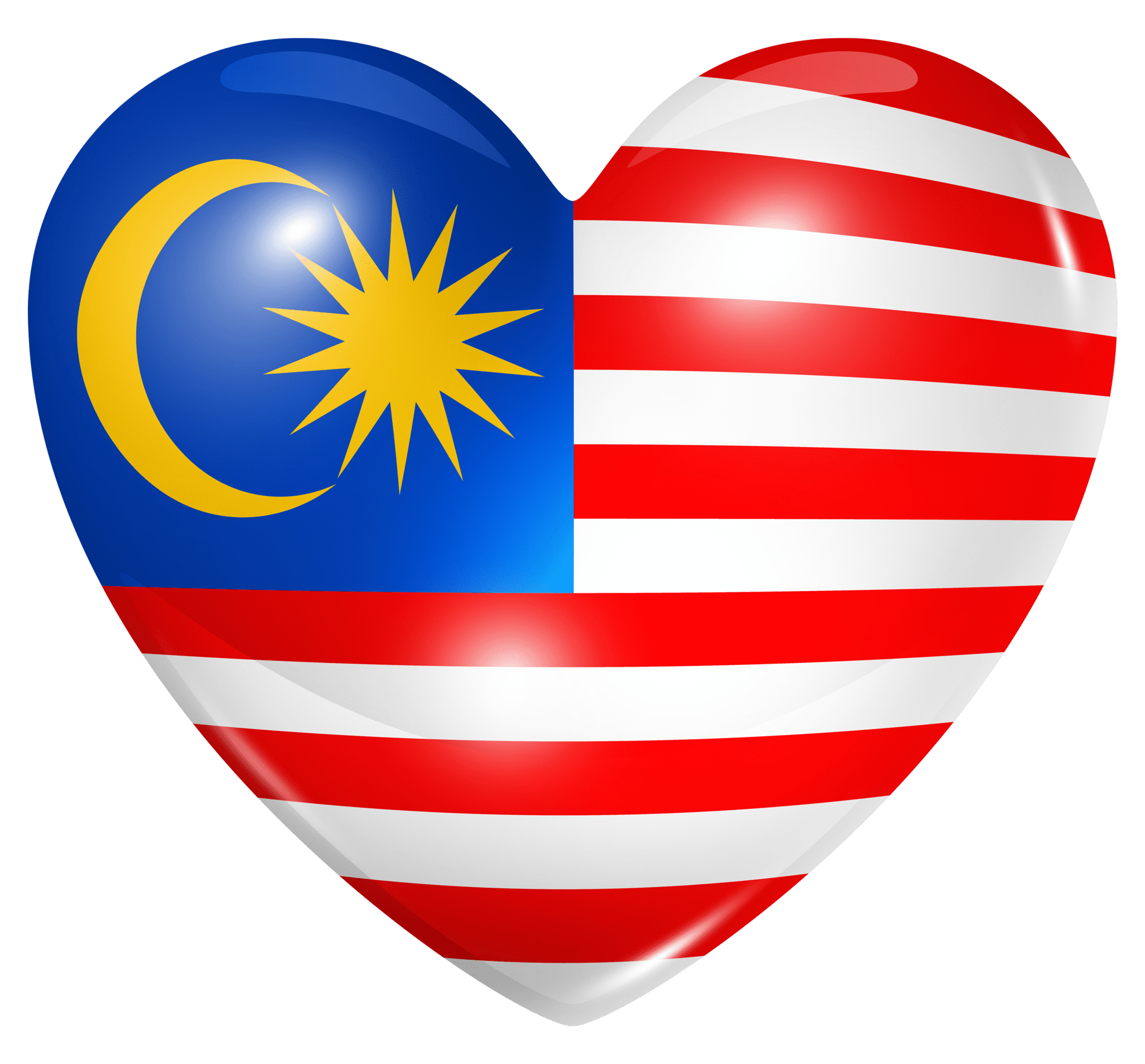پرچم مالزی قلبی