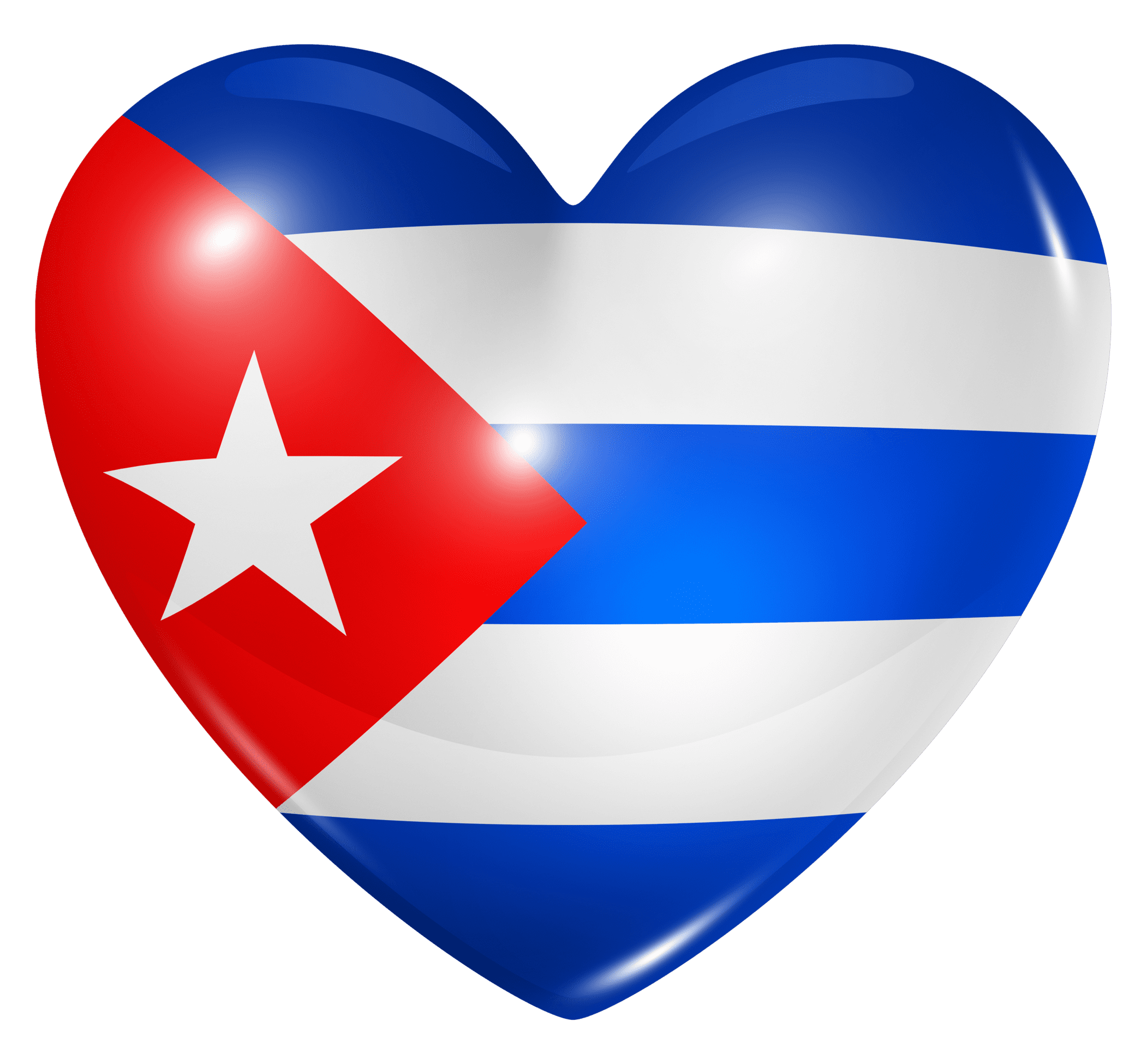  پرچم کوبا قلبی